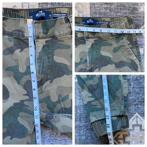 Hollister Womens Camouflage Cargo Jogger‎ Pants Ultra High Rise Medium - Picture 5 of 7